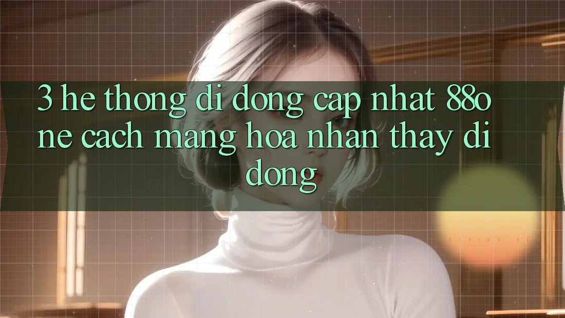 3. Hệ thống di động cập nhật 88one - Cách mạng hóa nhận thấy di động 3. Hệ thống di động cập nhật 88one - Cách mạng hóa nhận thấy di động