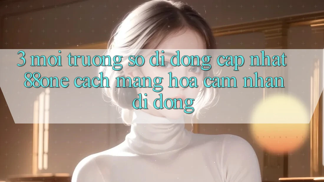 3. Môi trường số di động cập nhật 88one - Cách mạng hóa cảm nhận di động 3. Môi trường số di động cập nhật 88one - Cách mạng hóa cảm nhận di động