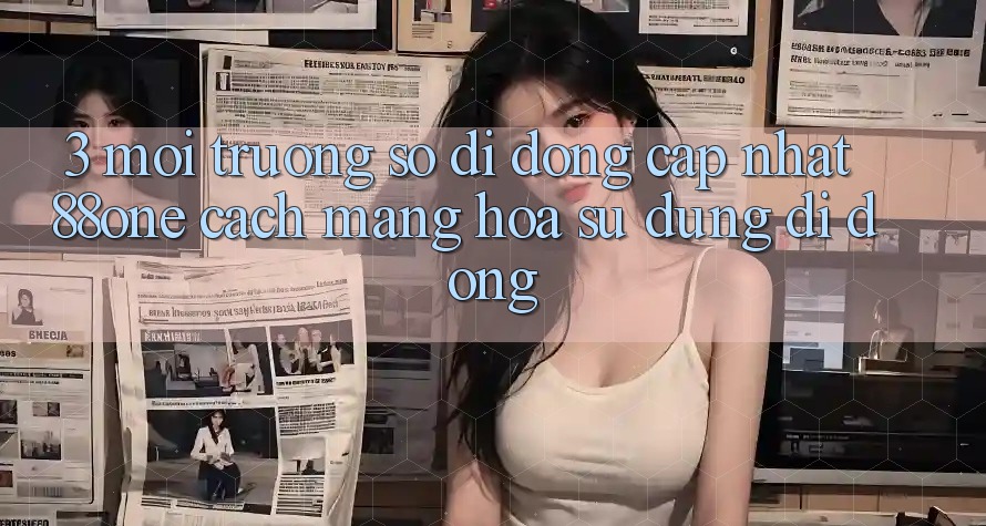 3. Môi trường số di động cập nhật 88one - Cách mạng hóa sử dụng di động 3. Môi trường số di động cập nhật 88one - Cách mạng hóa sử dụng di động
