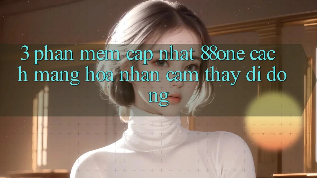 3. Phần mềm cập nhật 88one - Cách mạng hóa nhận cảm thấy di động