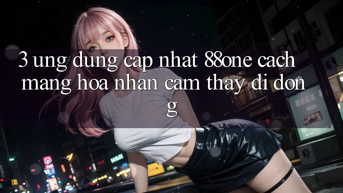3. Ứng dụng cập nhật 88one - Cách mạng hóa nhận cảm thấy di động 3. Ứng dụng cập nhật 88one - Cách mạng hóa nhận cảm thấy di động