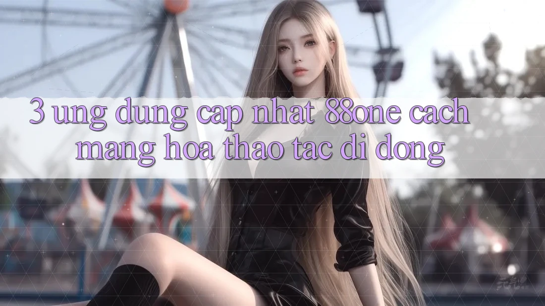 3. Ứng dụng cập nhật 88one - Cách mạng hóa thao tác di động 3. Ứng dụng cập nhật 88one - Cách mạng hóa thao tác di động