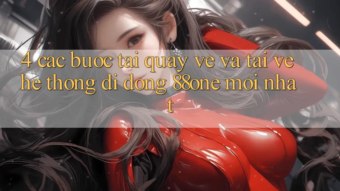 4. Các bước tải quay về và tải về hệ thống di động 88one mới nhất