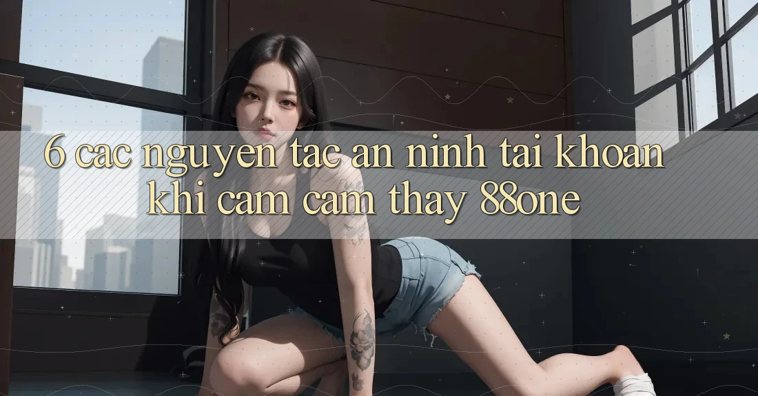6. Các nguyên tắc an ninh tài khoản khi cảm cảm thấy 88one 6. Các nguyên tắc an ninh tài khoản khi cảm cảm thấy 88one