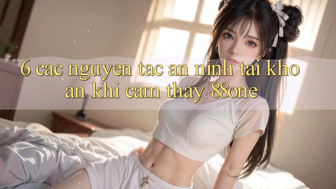 6. Các nguyên tắc an ninh tài khoản khi cảm thấy 88one 6. Các nguyên tắc an ninh tài khoản khi cảm thấy 88one
