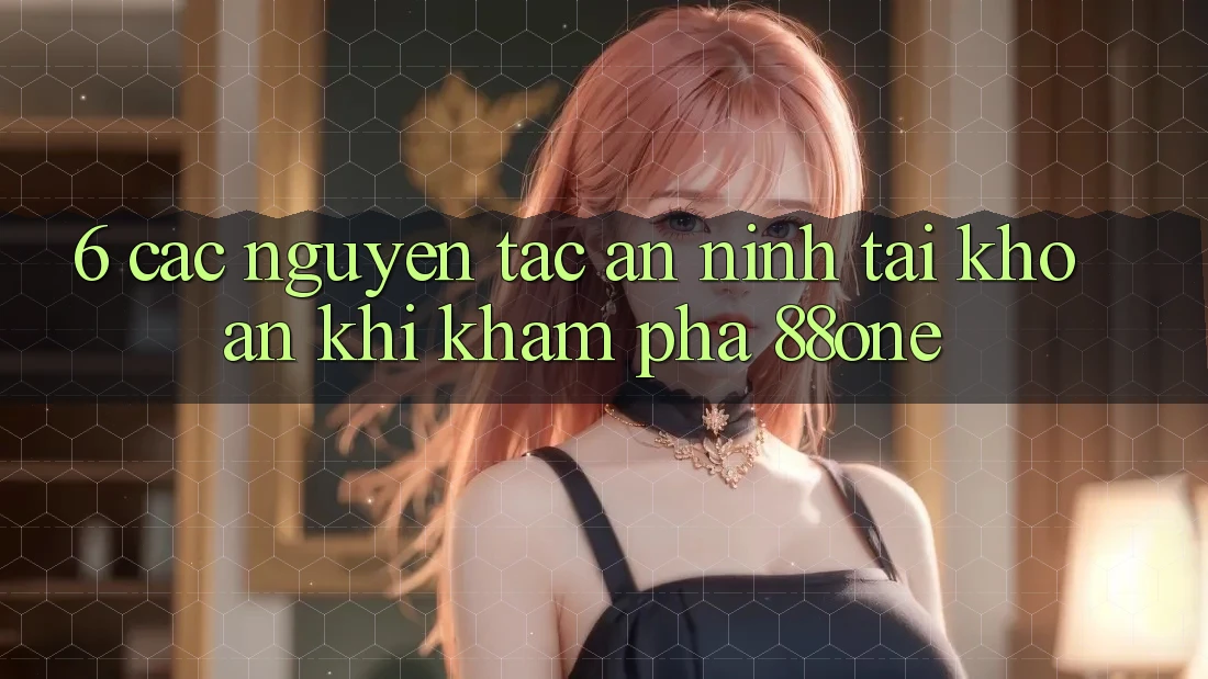6. Các nguyên tắc an ninh tài khoản khi khám phá 88one 6. Các nguyên tắc an ninh tài khoản khi khám phá 88one