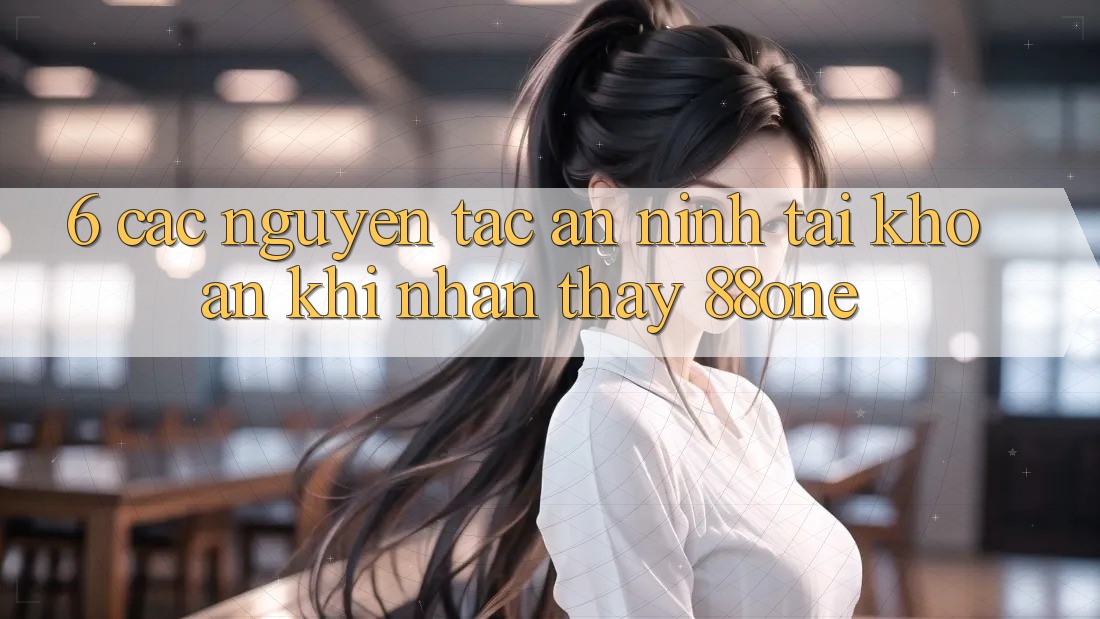 6. Các nguyên tắc an ninh tài khoản khi nhận thấy 88one 6. Các nguyên tắc an ninh tài khoản khi nhận thấy 88one