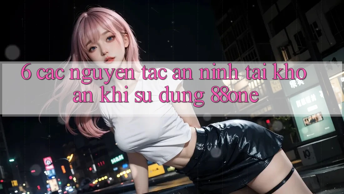 6. Các nguyên tắc an ninh tài khoản khi sử dụng 88one 6. Các nguyên tắc an ninh tài khoản khi sử dụng 88one