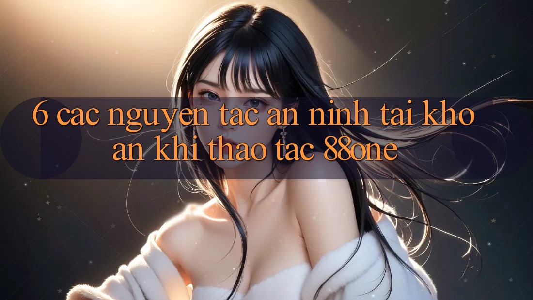 6. Các nguyên tắc an ninh tài khoản khi thao tác 88one
