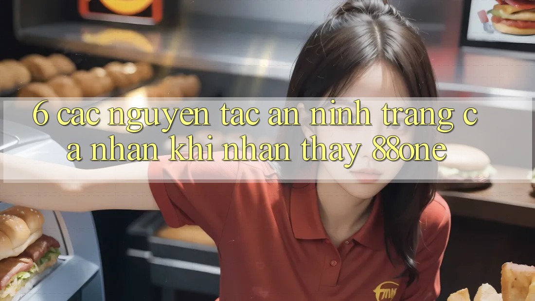 6. Các nguyên tắc an ninh trang cá nhân khi nhận thấy 88one