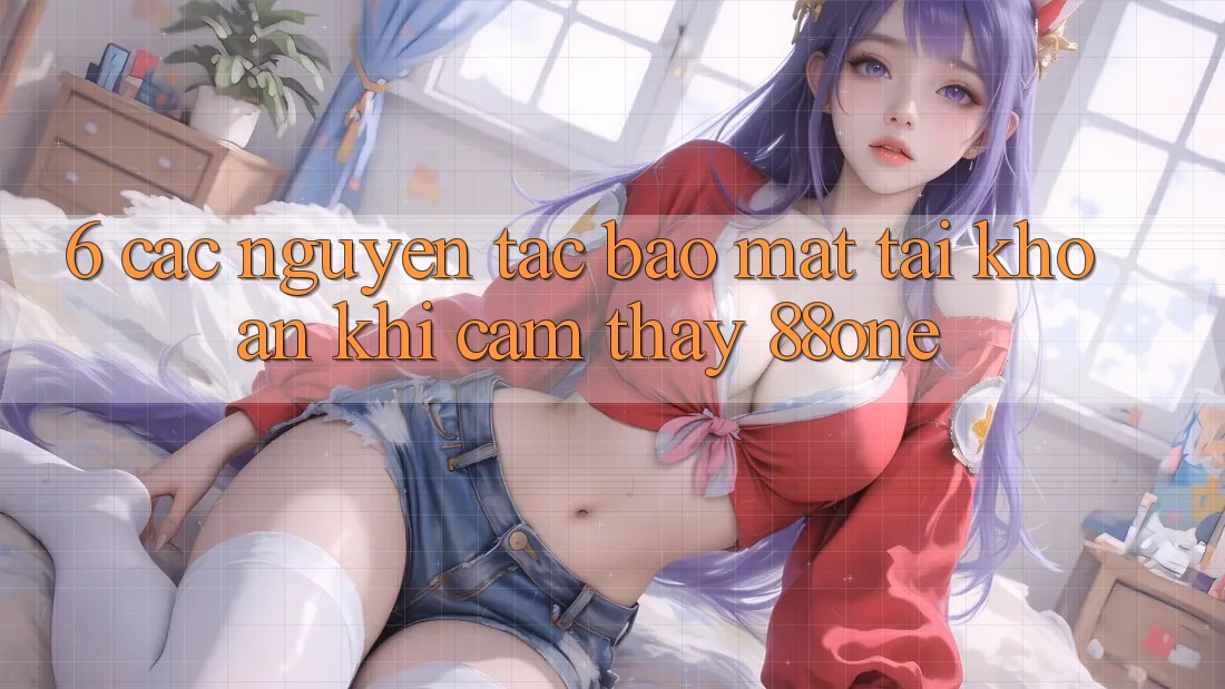 6. Các nguyên tắc bảo mật tài khoản khi cảm thấy 88one 6. Các nguyên tắc bảo mật tài khoản khi cảm thấy 88one