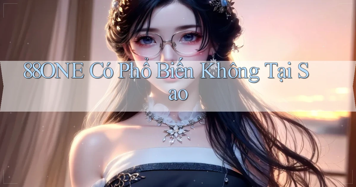 88one có phổ biến không tại sao