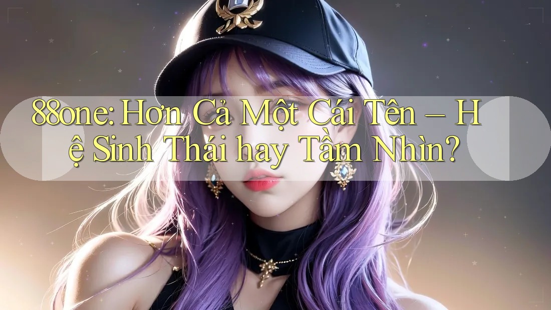 88one: Hơn Cả Một Cái Tên – Hệ Sinh Thái hay Tầm Nhìn? 88one: Hơn Cả Một Cái Tên – Hệ Sinh Thái hay Tầm Nhìn?