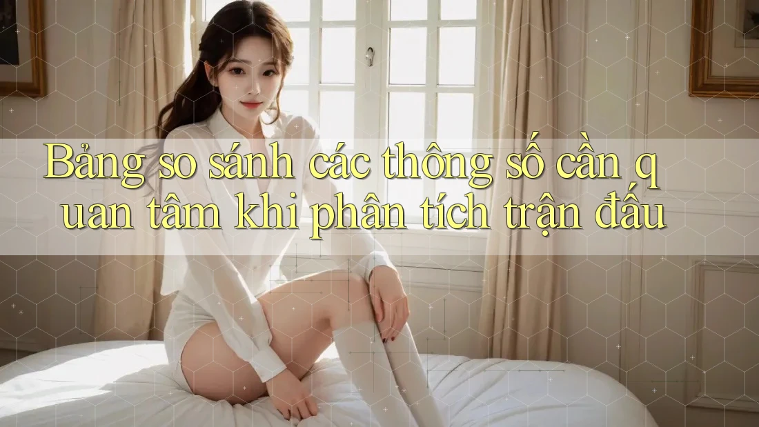 Bảng so sánh các thông số cần quan tâm khi phân tích trận đấu Bảng so sánh các thông số cần quan tâm khi phân tích trận đấu
