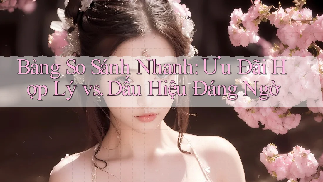 Bảng So Sánh Nhanh: Ưu Đãi Hợp Lý vs. Dấu Hiệu Đáng Ngờ Bảng So Sánh Nhanh: Ưu Đãi Hợp Lý vs. Dấu Hiệu Đáng Ngờ