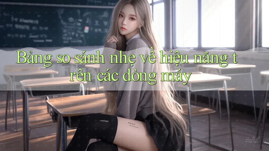 Bảng so sánh nhẹ về hiệu năng trên các dòng máy Bảng so sánh nhẹ về hiệu năng trên các dòng máy