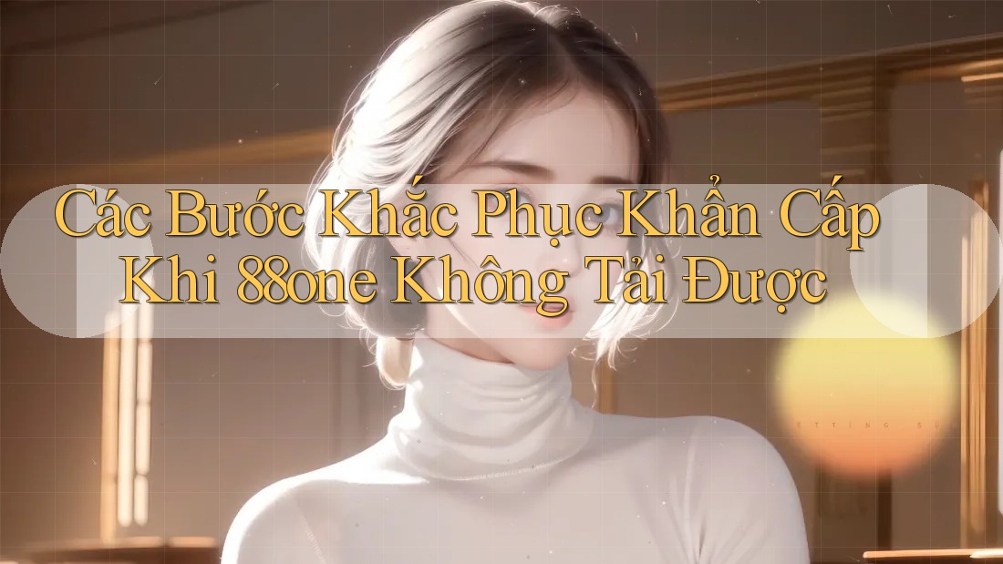 Các Bước Khắc Phục Khẩn Cấp Khi 88one Không Tải Được