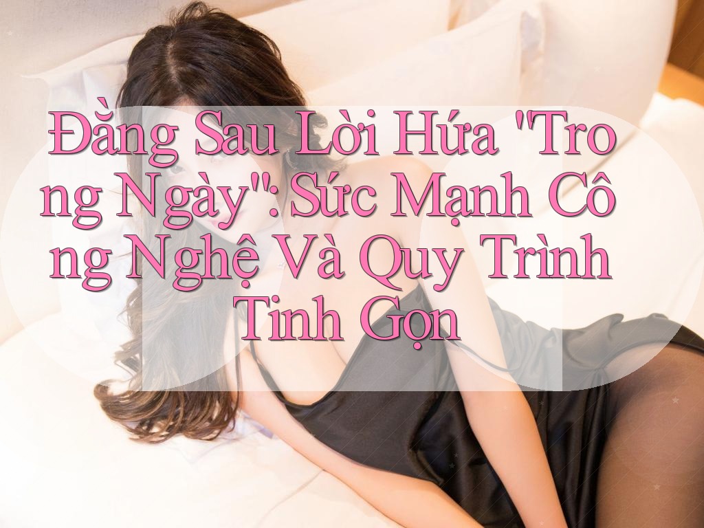 Đằng Sau Lời Hứa “Trong Ngày”: Sức Mạnh Công Nghệ Và Quy Trình Tinh Gọn Đằng Sau Lời Hứa “Trong Ngày”: Sức Mạnh Công Nghệ Và Quy Trình Tinh Gọn