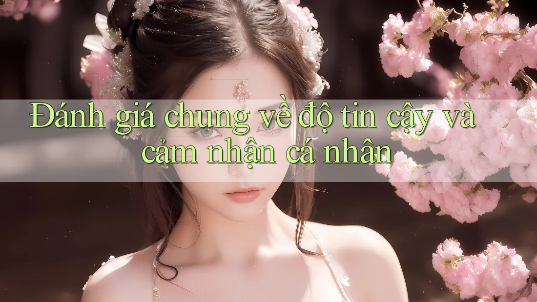 Đánh giá chung về độ tin cậy và cảm nhận cá nhân Đánh giá chung về độ tin cậy và cảm nhận cá nhân