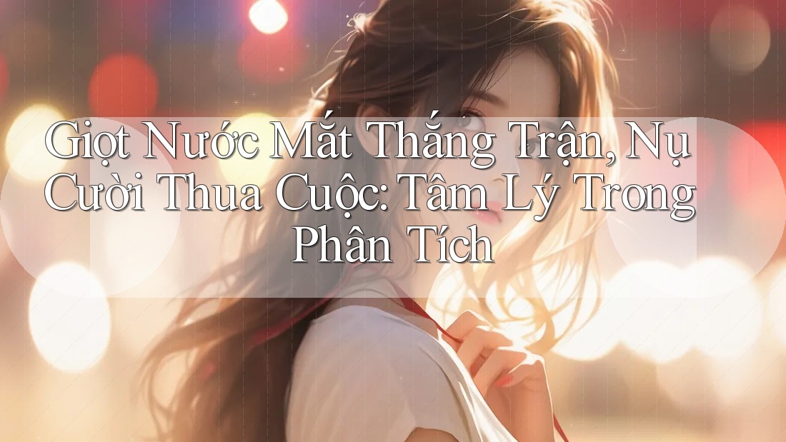Giọt Nước Mắt Thắng Trận, Nụ Cười Thua Cuộc: Tâm Lý Trong Phân Tích
