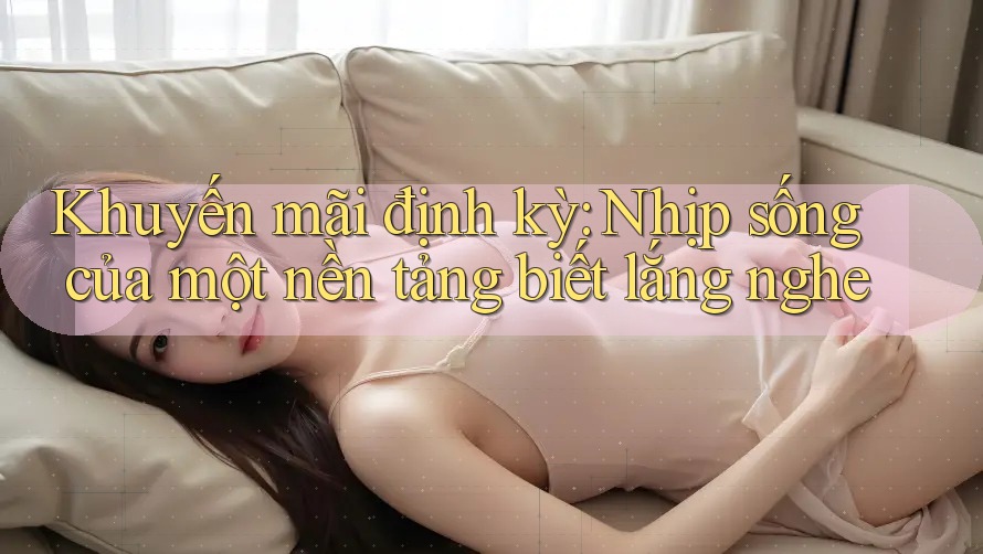 Khuyến mãi định kỳ: Nhịp sống của một nền tảng biết lắng nghe