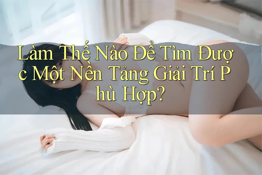 Làm Thế Nào Để Tìm Được Một Nền Tảng Giải Trí Phù Hợp? Làm Thế Nào Để Tìm Được Một Nền Tảng Giải Trí Phù Hợp?