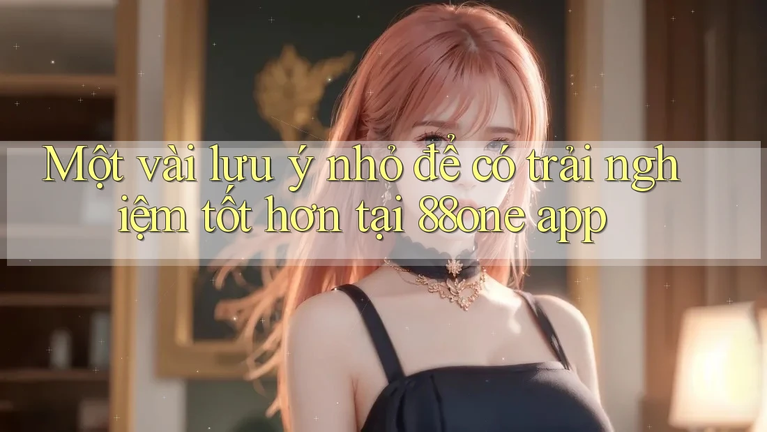 Một vài lưu ý nhỏ để có trải nghiệm tốt hơn tại 88one app Một vài lưu ý nhỏ để có trải nghiệm tốt hơn tại 88one app