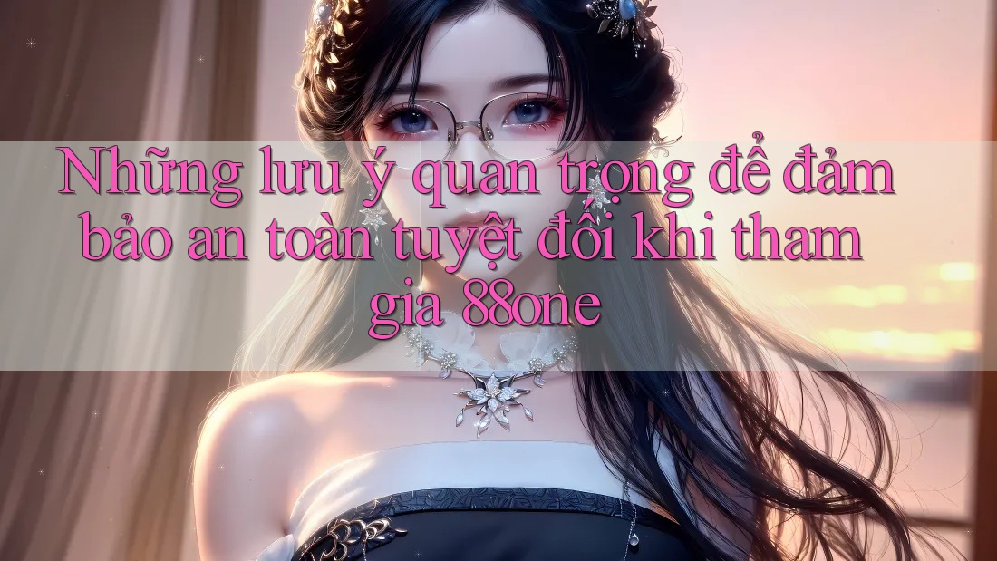 Những lưu ý quan trọng để đảm bảo an toàn tuyệt đối khi tham gia 88one