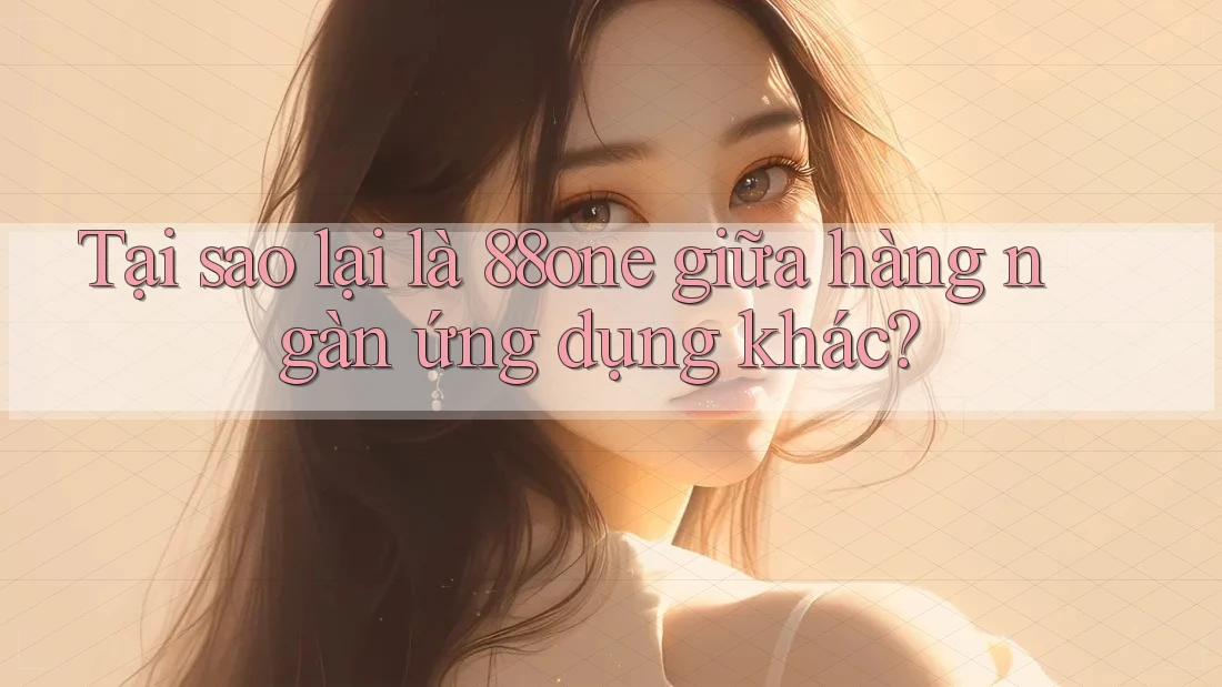 Tại sao lại là 88one giữa hàng ngàn ứng dụng khác? Tại sao lại là 88one giữa hàng ngàn ứng dụng khác?