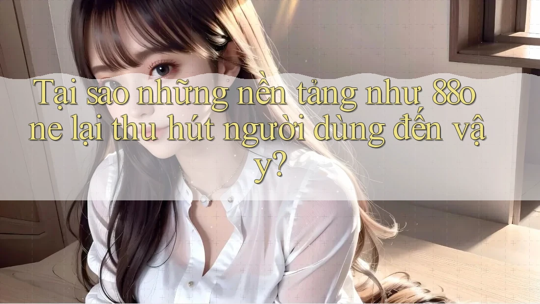 Tại sao những nền tảng như 88one lại thu hút người dùng đến vậy? Tại sao những nền tảng như 88one lại thu hút người dùng đến vậy?