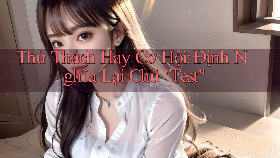 Thử Thách Hay Cơ Hội: Định Nghĩa Lại Chữ “Test” Thử Thách Hay Cơ Hội: Định Nghĩa Lại Chữ “Test”