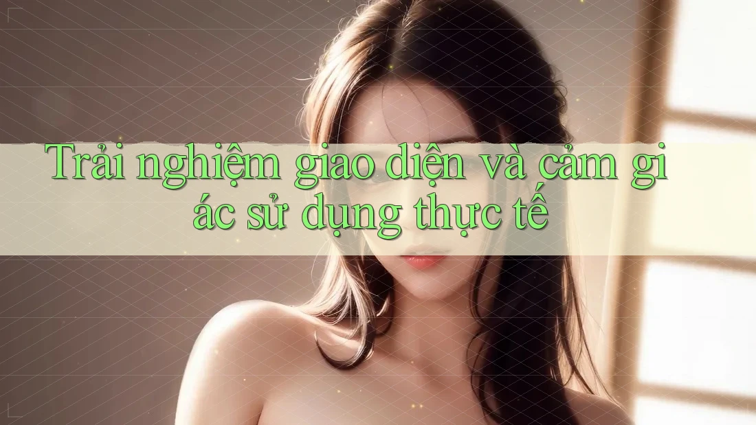 Trải nghiệm giao diện và cảm giác sử dụng thực tế Trải nghiệm giao diện và cảm giác sử dụng thực tế
